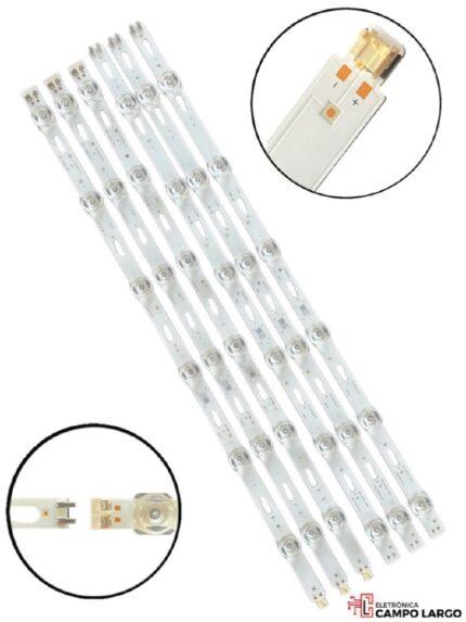 BARRAMENTO LED COMPATIVEL SAMSUNG UN50TU7000G UN50TU7020G UN50TU8000G UN50AU7700G UN50CU7700G LH50BETH LH50BETHVGG